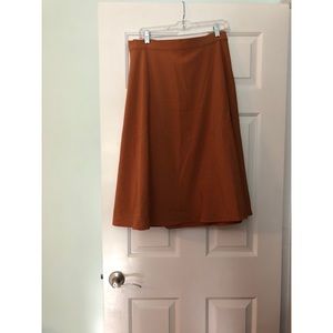 Midi A-line skirt